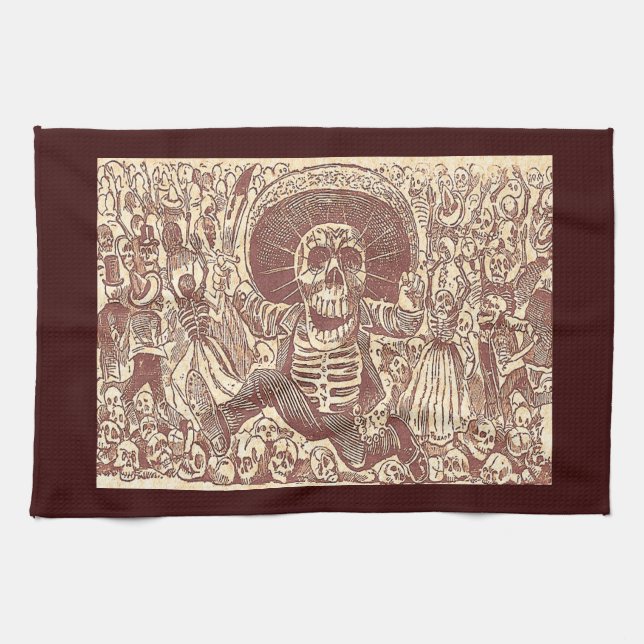Paño De Cocina Calavera Oaxaca (Horizontal)