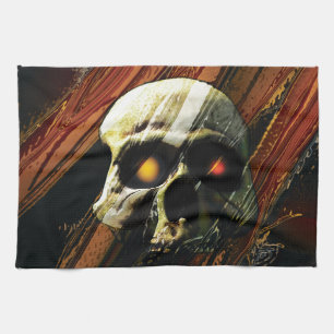 Paño De Cocina Calavera oscura