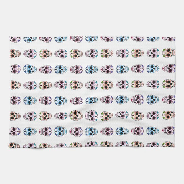 Paño De Cocina Calaveras (Horizontal)