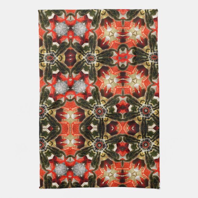 Paño De Cocina Caleidoscopio del extremo del gato (Vertical)