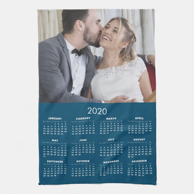 Paño De Cocina Calendario 2020 Tu foto (Vertical)
