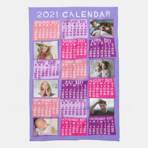 Paño De Cocina Calendario 2021 (Consulte Descripción de la nueva
