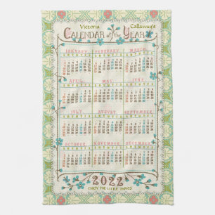 Paño De Cocina Calendario 2022 (Consulte Descripción de la nueva