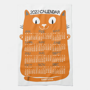 Paño De Cocina Calendario 2022 (Consulte Descripción de la nueva