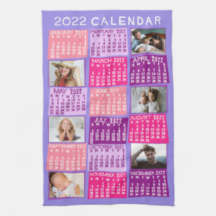 Paño De Cocina Calendario 2022 (Consulte Descripción de la nueva