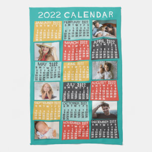 Paño De Cocina Calendario 2022 (Consulte Descripción de la nueva