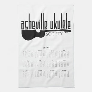 Paño De Cocina Calendario de Asheville Ukulele Society 2023