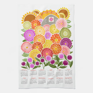 Paño De Cocina Calendario de día soleado
