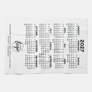 Paño De Cocina Calendario - logotipo, promoción comercial