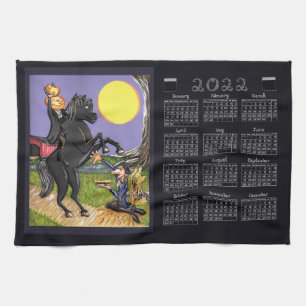 Paño De Cocina Calendario Sleepy Hollow Headless Horseman 2022