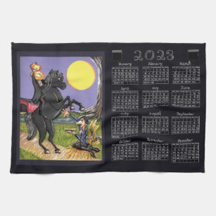 Paño De Cocina Calendario Sleepy Hollow Headless Horseman 2023