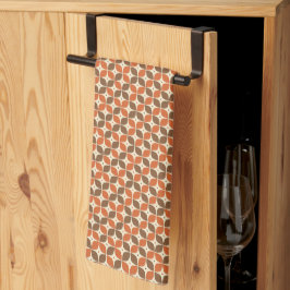 Paño De Cocina Cálido Retro Boomerang Atómico de Mitad de Siglo