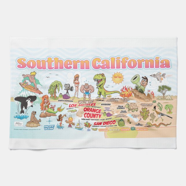 Paño De Cocina California del Sur (Horizontal)
