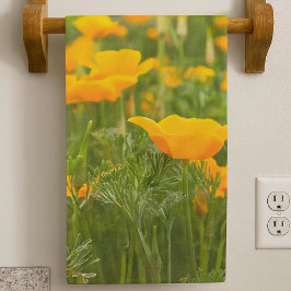 Paño De Cocina California Poppy Patch Photograph 