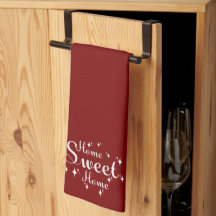 Caligrafía festiva y estrellas 'hogar dulce hogar'