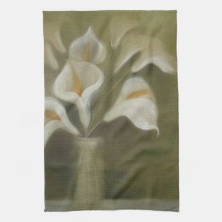 Paño De Cocina Calla Corta Flores En Una Vida Artística Vase