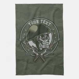 Paño De Cocina Camarada Militar Personalizado Camuflaje Soldado C