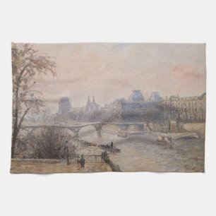 Paño De Cocina Camille Pissarro - El Sena y el Louvre