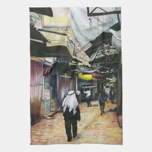 Paño De Cocina Camina a casa por la Antigüedad, Jerusalén