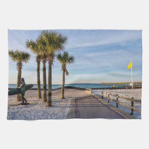 Paño De Cocina Camino De Pavimento A La Cocina De Playa De Pensac