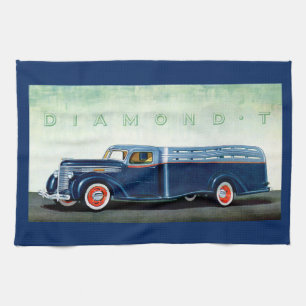 Paño De Cocina Camión azul Diamond T 1937