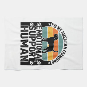 Paño De Cocina Camisa de apoyo emocional humano Foxhound American