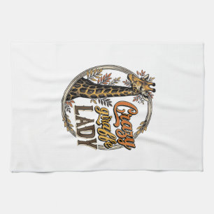 Paño De Cocina Camisa de diseño de grabado vintage de la loca dam