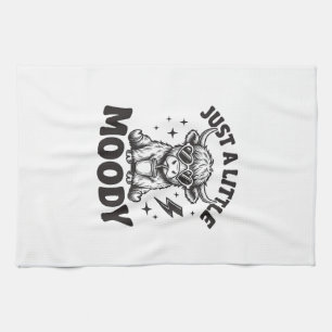 Paño De Cocina Camisa de diseño de grabado vintage de vaca de las