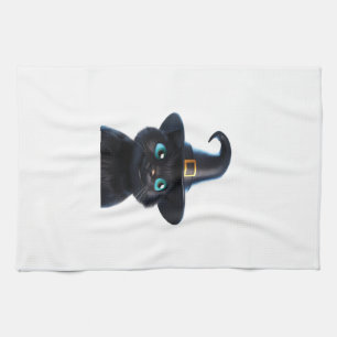 Paño De Cocina Camiseta clásica Mystic Kitty  Halloween Cat