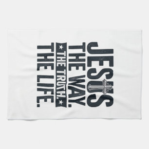 Paño De Cocina Camiseta Cristiana Jesús El Camino La Verdad La Vi