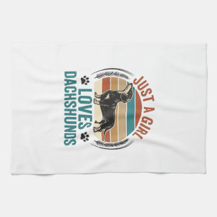 Paño De Cocina Camiseta de amante de Dachshund Gráfico de perro d
