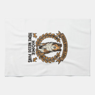 Paño De Cocina Camiseta de amor de perro grabado vintage diseño L