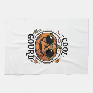 Paño De Cocina Camiseta de calabaza genial grabado vintage Hallow