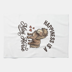Paño De Cocina Camiseta de diseño de caballo miniatura grabado vi
