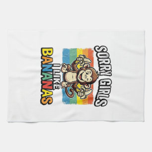 Paño De Cocina Camiseta de diseño de grabado vintage de plátano d
