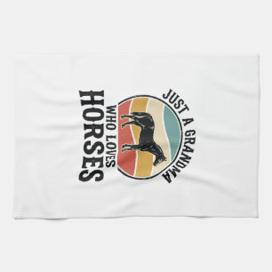 Paño De Cocina Camiseta de diseño vintage de grabado de la abuela