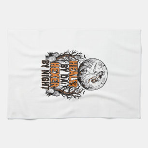 Paño De Cocina Camiseta de Enfermera de Halloween Grabado Vintage