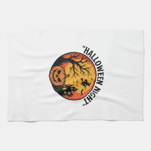 Paño De Cocina Camiseta de escena espeluznante grabado vintage no