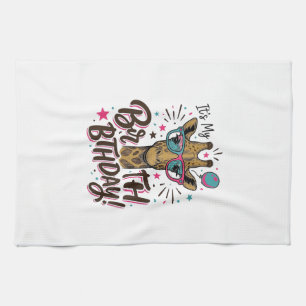 Paño De Cocina Camiseta de fiesta de cumpleaños con grabado vinta