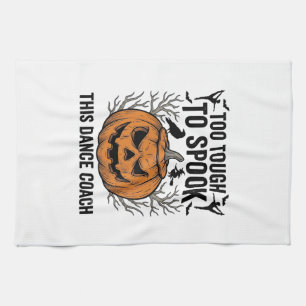 Paño De Cocina Camiseta de grabado de calabaza de Halloween para 