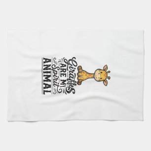 Paño De Cocina Camiseta de grabado vintage de animal espiritual d