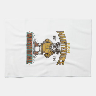 Paño De Cocina Camiseta de grabado vintage de cita divertida de B