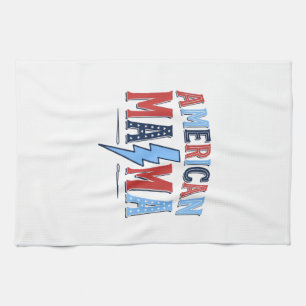 Paño De Cocina Camiseta de grabado vintage patriótica American Ma