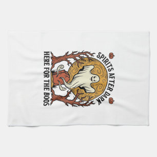 Paño De Cocina Camiseta de Halloween de Fantasma Grabado Vintage 