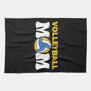 Paño De Cocina Camiseta de mamá de voleibol femenino divertida dí