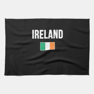 Paño De Cocina Camiseta de recuerdo con bandera irlandesa
