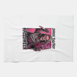 Paño De Cocina Camiseta de terror vintage con Slasher grabado Hal
