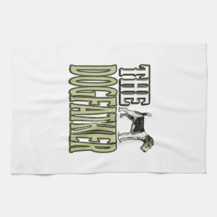 Paño De Cocina Camiseta Diseño Grabado Vintage Terrier Padre Perr