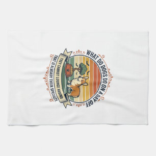 Paño De Cocina Camiseta divertida con cita de grabado vintage del