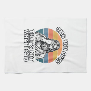 Paño De Cocina Camiseta divertida con cita retro grabado vintage 